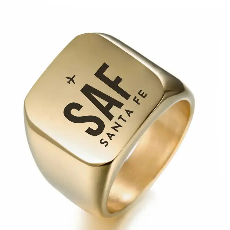 Santa Fe Municipal Airport (SAF) Rings - Ring - Golden