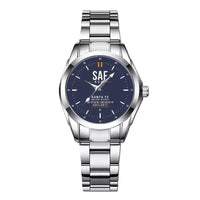 Thumbnail for Santa Fe Municipal Airport (SAF) Aviator Watches - Classic - Navy Blue - Stainless Steel Band - For Children & Women