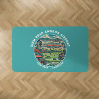 Thumbnail for Siem Reap Angkor International Airport (SAI) Carpets - Carpet Rectangle - Badge - Turquoise