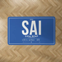 Thumbnail for Siem Reap Angkor International Airport (SAI) Carpets - Carpet Rectangle - ID Tag - Blue