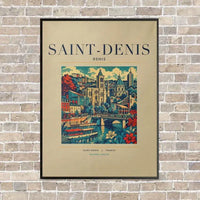 Thumbnail for SAINT-DENIS - Poster - Canvas Framed - Beige