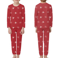 Thumbnail for Aeropuerto Internacional de El Salvador San Óscar Arnulfo Romero y Galdámez (SAL) Pajamas - Children Pajamas - Red