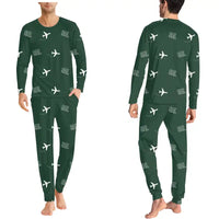 Thumbnail for Aeropuerto Internacional de El Salvador San Óscar Arnulfo Romero y Galdámez (SAL) Pajamas - Men Pajamas - Dark Green