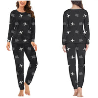 Thumbnail for Aeropuerto Internacional de El Salvador San Óscar Arnulfo Romero y Galdámez (SAL) Pajamas - Women Pajamas - Black