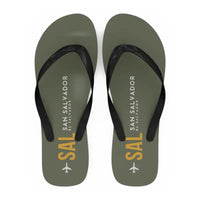 Thumbnail for Aeropuerto Internacional de El Salvador San Óscar Arnulfo Romero y Galdámez (SAL) Slippers & Flip Flops - Slippers - Flip Flops - Code - Green Army