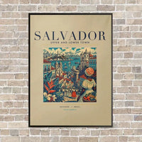 Thumbnail for SALVADOR - Poster - Canvas Framed - Beige