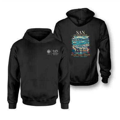 SAN - Poster - Double-Side Hoodie - Black