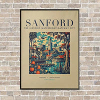 Thumbnail for SANFORD - Poster - Canvas Framed - Beige