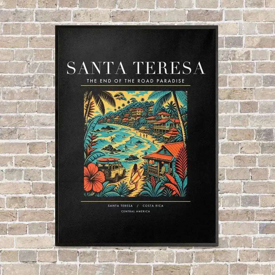 SANTA TERESA - Poster - Canvas Framed - Black
