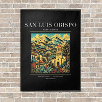 Thumbnail for SAN LUIS OBISPO - Poster - Canvas Framed - Black