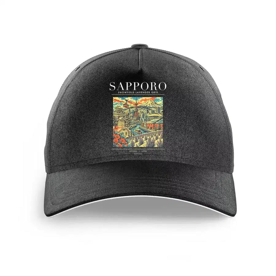 SAPPORO - Poster - Hat - Black