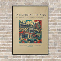 Thumbnail for SARATOGA SPRINGS - Poster - Canvas Framed - Beige