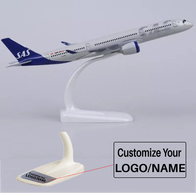 Side view of SAS Scandinavian Airbus A350 Airplane Model (1/400 - 20CM) aviation 20-30cm scale model aircraft in diecast meta.