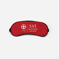 Thumbnail for San Antonio International Airport (SAT) Sleep Masks - Sleep Mask - Front - Red