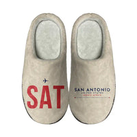 Thumbnail for San Antonio International Airport (SAT) Slippers & Flip Flops - Slippers - Cotton - Code - Different - Beige