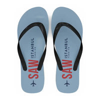 Thumbnail for Istanbul Sabiha Gokcen International Airport (SAW) Slippers & Flip Flops - Slippers - Flip Flops - Code - Light Blue