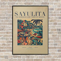 Thumbnail for SAYULITA - Poster - Canvas Framed - Beige