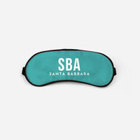 Thumbnail for Santa Barbara Airport (SBA) Sleep Masks - Sleep Mask - Code - Turquoise