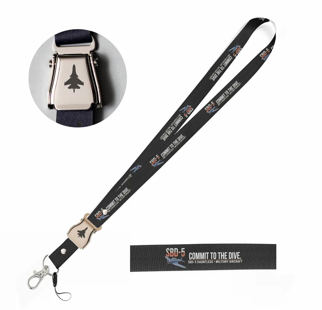 SBD-5 Dauntless seat belt lanyard - black