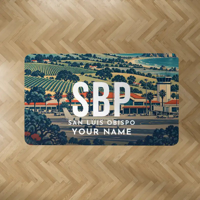 San Luis Obispo County Regional Airport (SBP) Carpets - Carpet Rectangle - Scene + Name