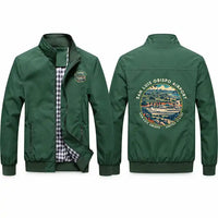 Thumbnail for San Luis Obispo County Regional Airport (SBP) Stylish Jackets - Stand Collar - Badge - Green