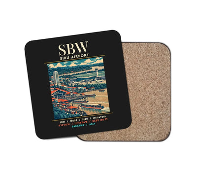 SBW - Poster - Coaster - Black