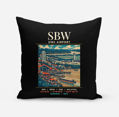 SBW - Poster - Pillow - Black