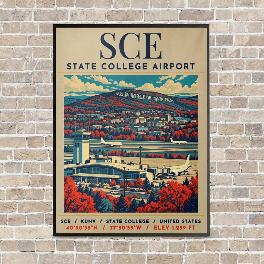 SCE - Poster - Canvas Framed - Beige