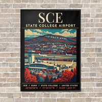 Thumbnail for SCE - Poster - Canvas Framed - Black