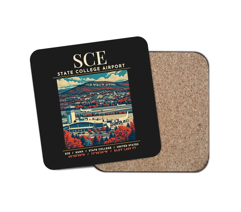 SCE - Poster - Coaster - Black