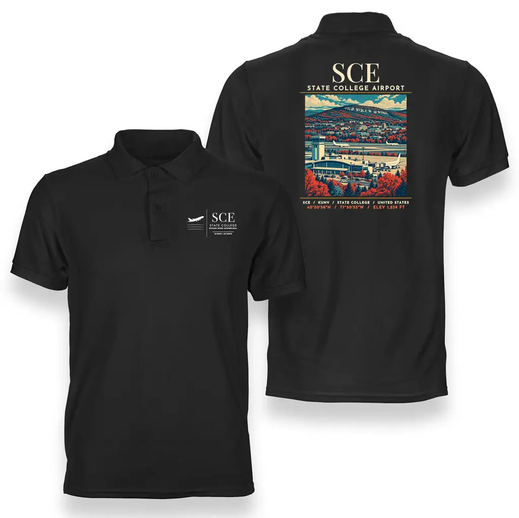 SCE - Poster - Double-Side Polo - Black