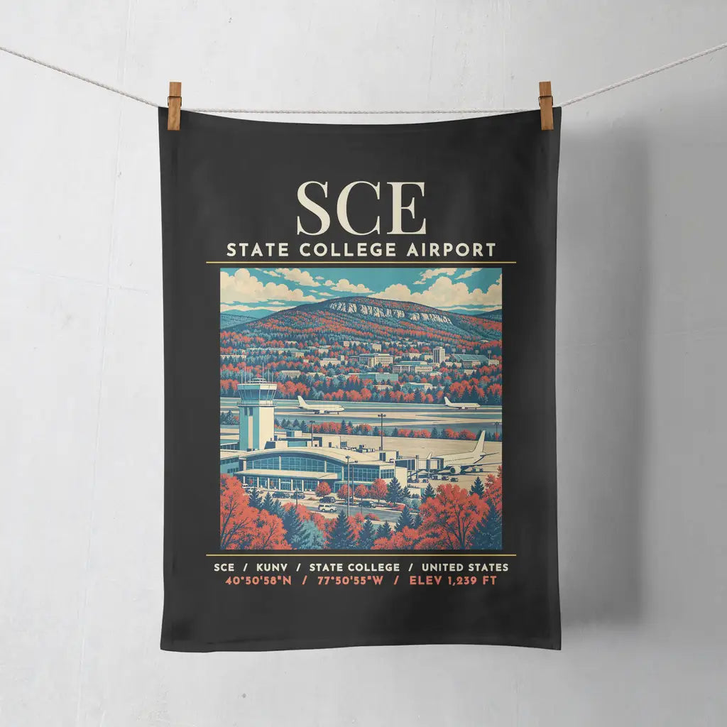 SCE - Poster - Towel - Black