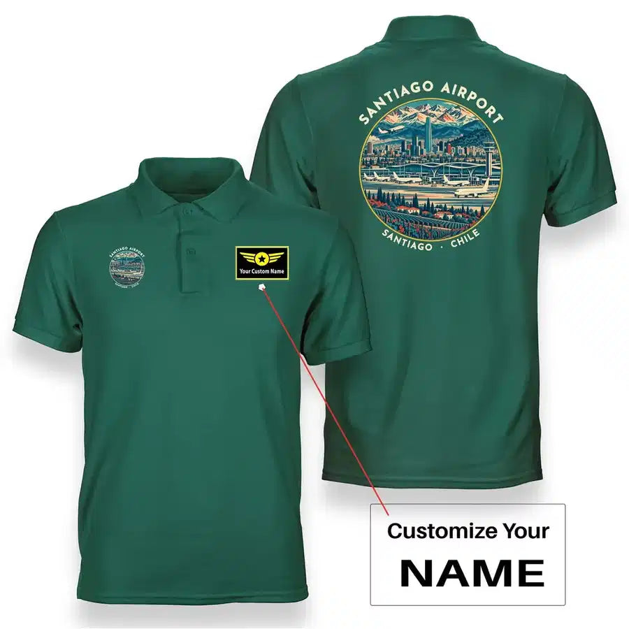 SCL - Badge - Double-Side Polo - Green + Name