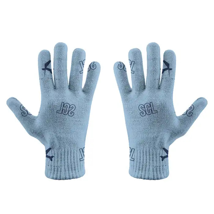 Santiago Arturo Merino Benitez International Airport (SCL) Gloves - Gloves - Full - Pattern - Light Blue
