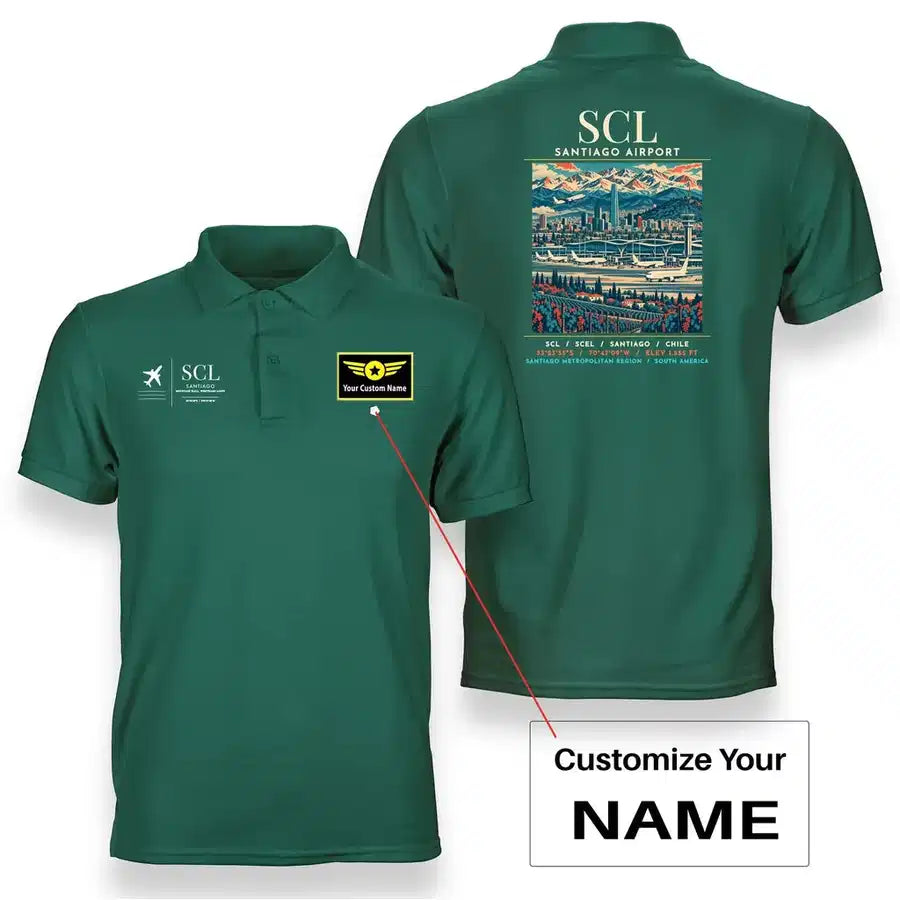 SCL - Poster - Double-Side Polo - Green + Name