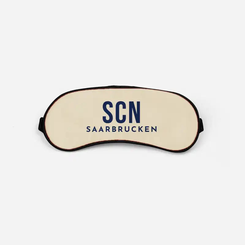 Saarbrucken Airport (SCN) Sleep Masks - Sleep Mask - Code - Beige