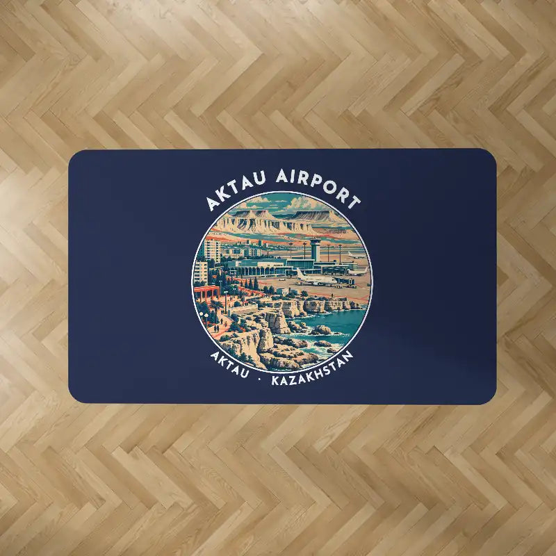 Aktau Airport (SCO) Carpets - Carpet Rectangle - Badge - Dark Blue