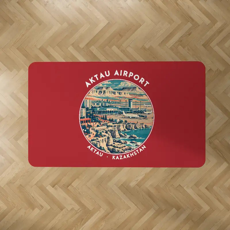 Aktau Airport (SCO) Carpets - Carpet Rectangle - Badge - Red