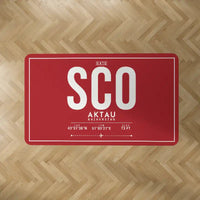 Thumbnail for Aktau Airport (SCO) Carpets - Carpet Rectangle - ID Tag - Red