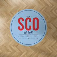 Thumbnail for Aktau Airport (SCO) Carpets - Carpet Round - ID Tag - Light Blue