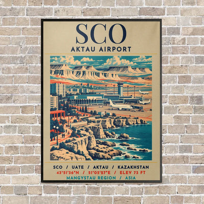 SCO - Poster - Canvas Framed - Beige