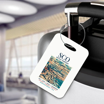 SCO - Poster - Luggage Tag - White