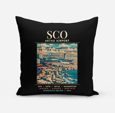 SCO - Poster - Pillow - Black