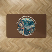 Thumbnail for Santiago de Compostela Airport (SCQ) Carpets - Carpet Rectangle - Badge - Brown