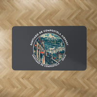 Thumbnail for Santiago de Compostela Airport (SCQ) Carpets - Carpet Rectangle - Badge - Dark Gray