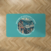 Thumbnail for Santiago de Compostela Airport (SCQ) Carpets - Carpet Rectangle - Badge - Turquoise
