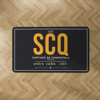 Thumbnail for Santiago de Compostela Airport (SCQ) Carpets - Carpet Rectangle - ID Tag - Black