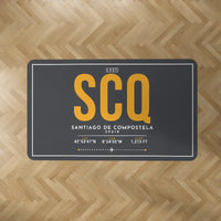 Thumbnail for Santiago de Compostela Airport (SCQ) Carpets - Carpet Rectangle - ID Tag - Dark Gray
