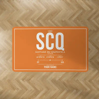Thumbnail for Santiago de Compostela Airport (SCQ) Carpets - Carpet Rectangle - ID Tag + Name - Orange