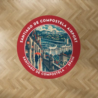 Thumbnail for Santiago de Compostela Airport (SCQ) Carpets - Carpet Round - Badge - Red